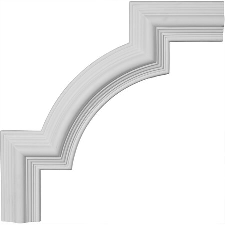 Ekena Millwork 15 1/8"W x 15 1/8"H, Bedford Panel Moulding Corner (matches moulding PML02X01BE) PML15X15BE